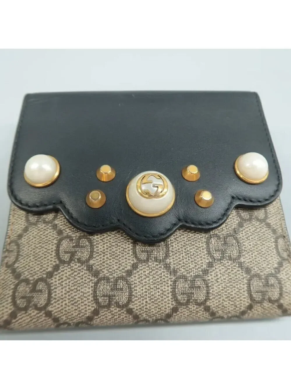 100% Authentic GUCCI Brown Canvas Wallet 120-062324